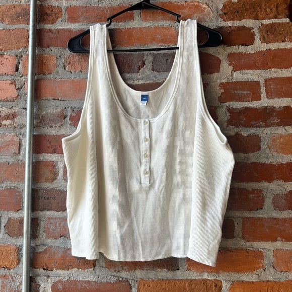 Old Navy Waffle Knit Tank Lounge Top Plus Size 2xl - Picture 5 of 5